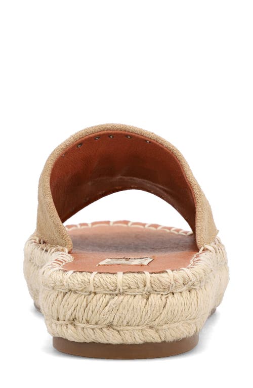 Mia Dahya Espadrille Platform Slide Sandal In Natural