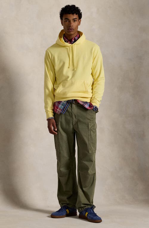 Polo Ralph Lauren Cotton French Terry Hoodie In Yellow