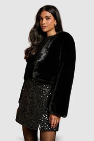 Coast Edge To Edge Faux Fur Coat