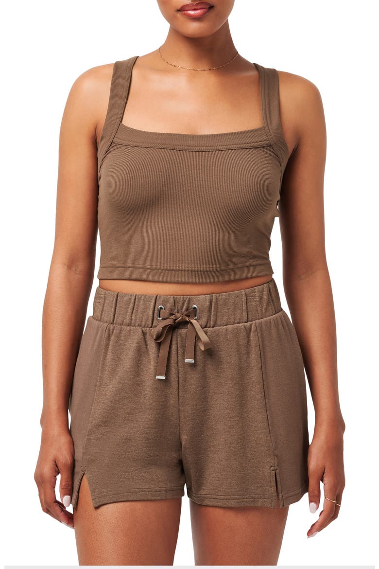 Our Little Secret Crop Tank, Main, color, COCOA BROWN