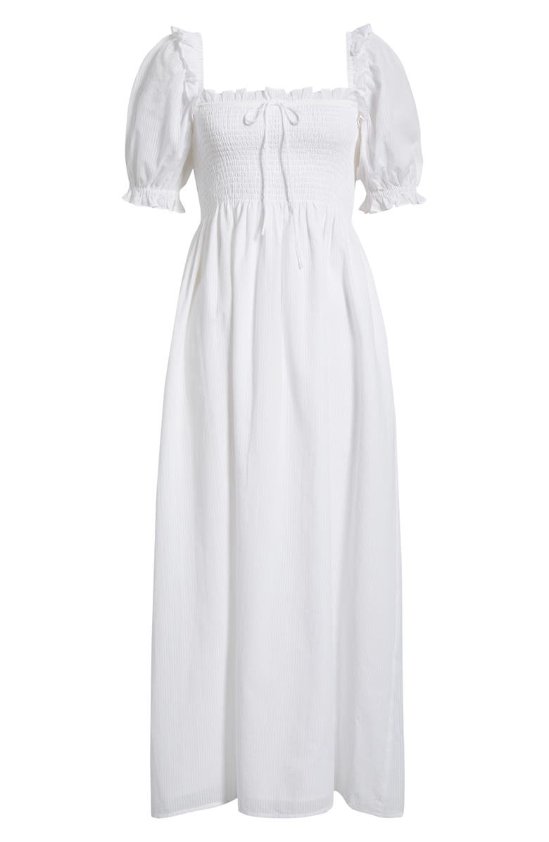 Hill House Home The Scarlett Nap<sup>®</sup> Fit & Flare Midi Dress, Alternate, color, White