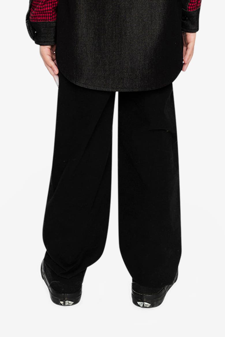 Stretch Denim Five-Pocket Adjustable Waist Pants, Alternate, color, Black