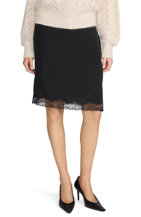 The Chandelier Silk Midi Skirt