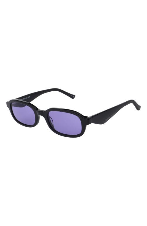 Florence By Mills 49mm Rectangular Sunglasses In Black