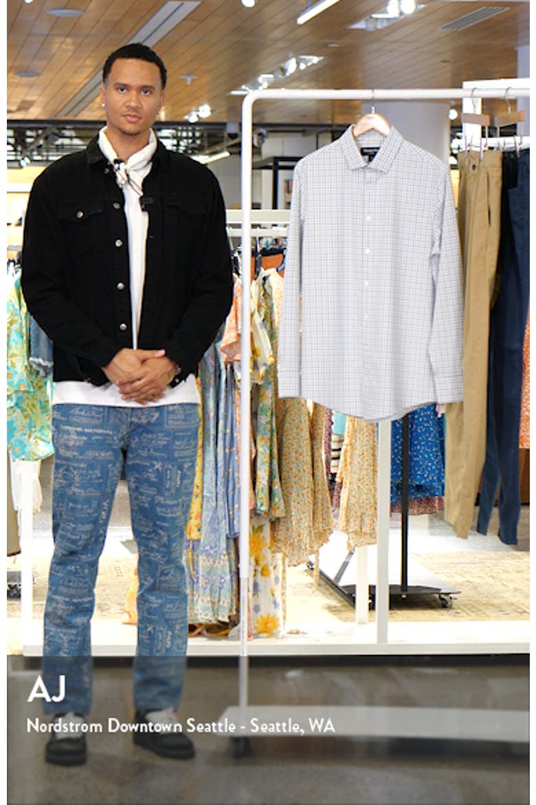 Leeward Trim Fit Ludlow Check Performance Button-Up Shirt video
