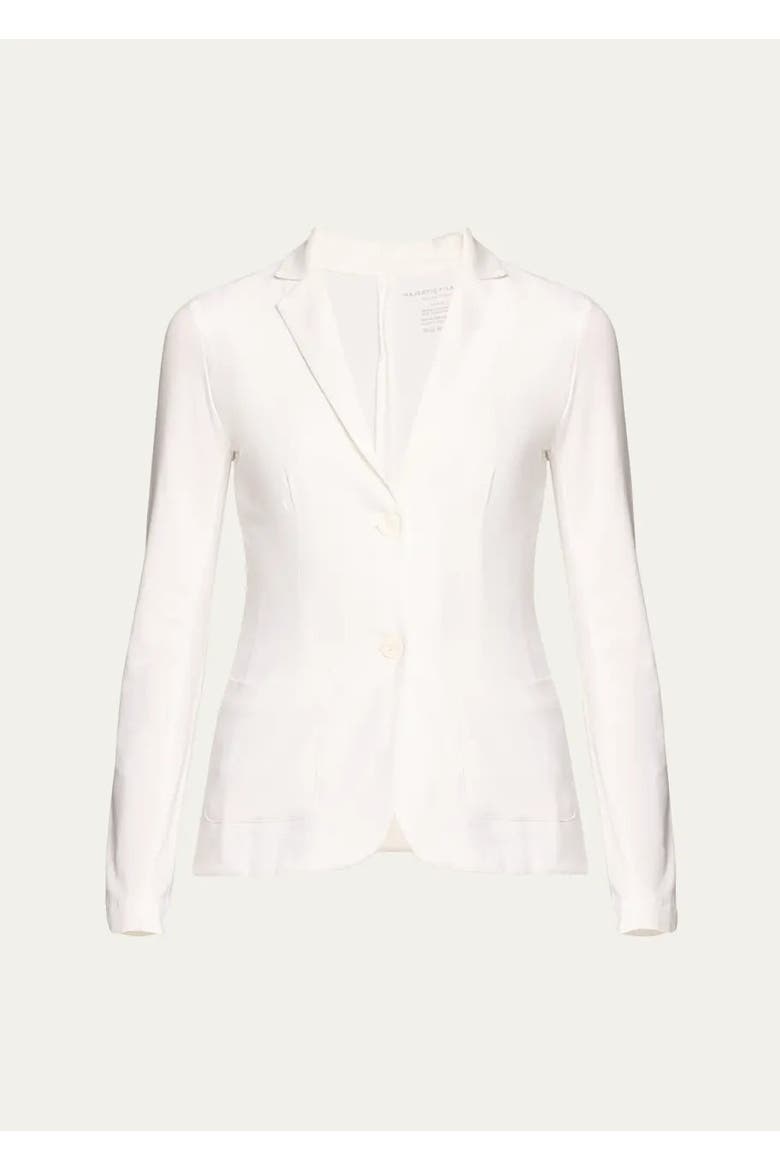 Soft Touch Two Button Blazer, Main, color, BLANC