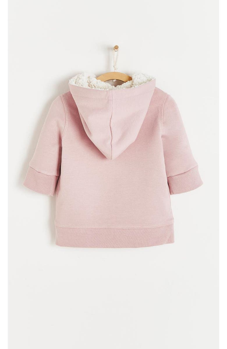 Babycottons Daisy Fleece & Teddy Fleece Hoodie, Alternate, color, 