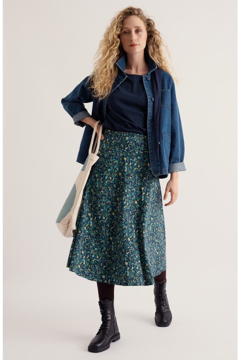 Orchard Midi Skirt, Alternate, color, GARDEN PEAS MARITIME