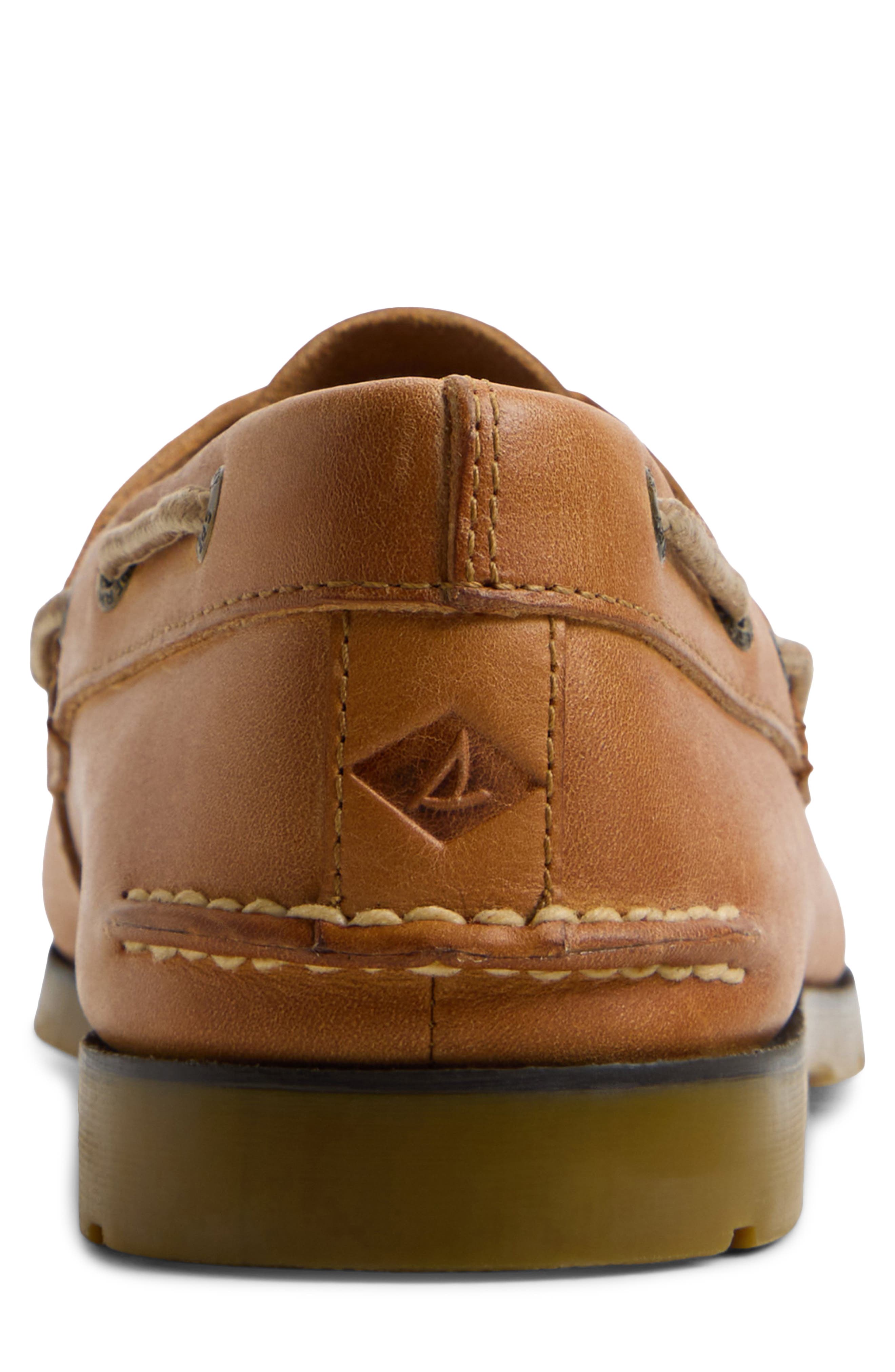 Leeward 2-Eye Boat Shoe, Alternate, color, NATURAL