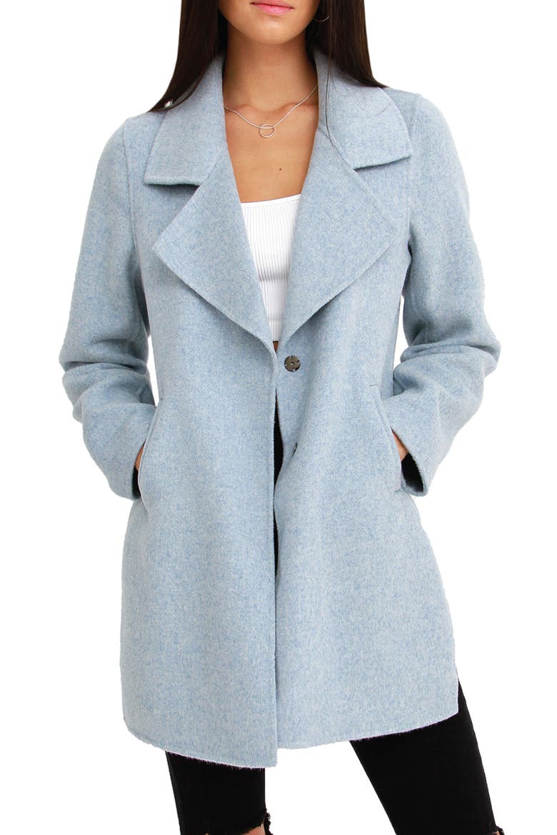Ex-Boyfriend Oversize Wool Blend Coat, Alternate, color, LIGHT BLUE