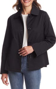 Gallery Button Front Water Resistant Raincoat