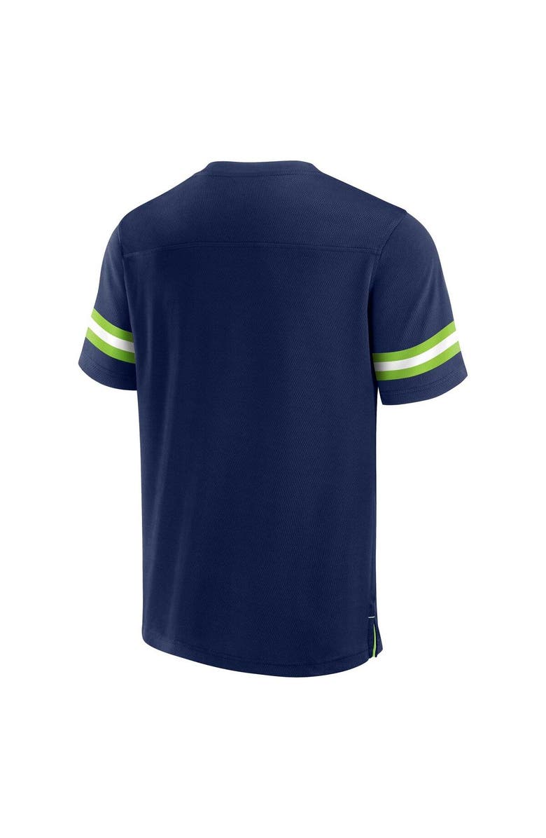 FANATICS Men's Fanatics Branded College Navy Seattle Seahawks Jersey Tackle V-Neck T-Shirt, Alternate, color, Navy