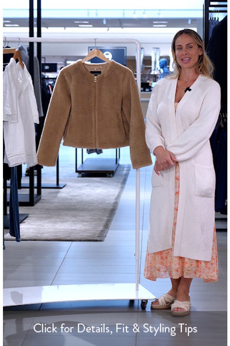 Faux Shearling Crop Jacket video
