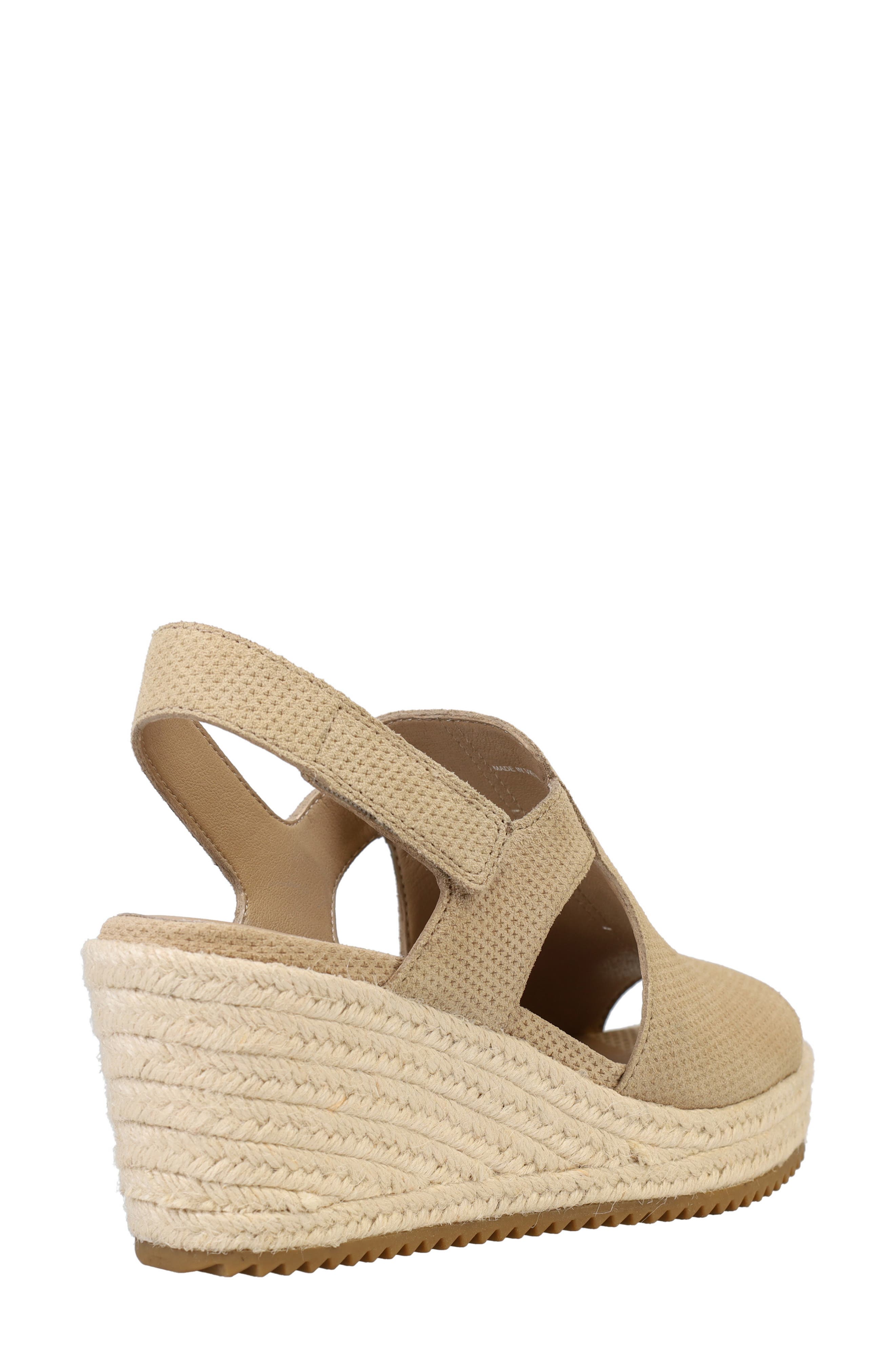 Eileen Fisher Wilda Espadrille Wedge Sandal, Alternate, color, Ecru