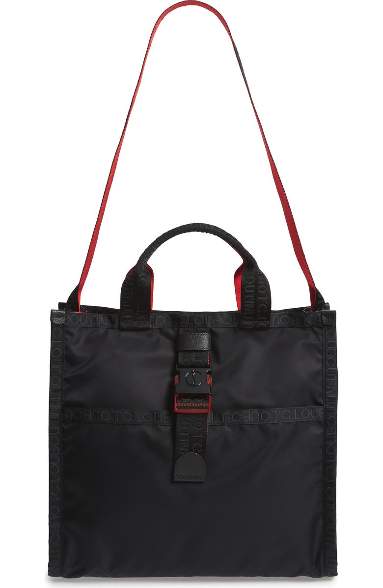Christian Louboutin Loubiclic Nylon Tote, Main, color,