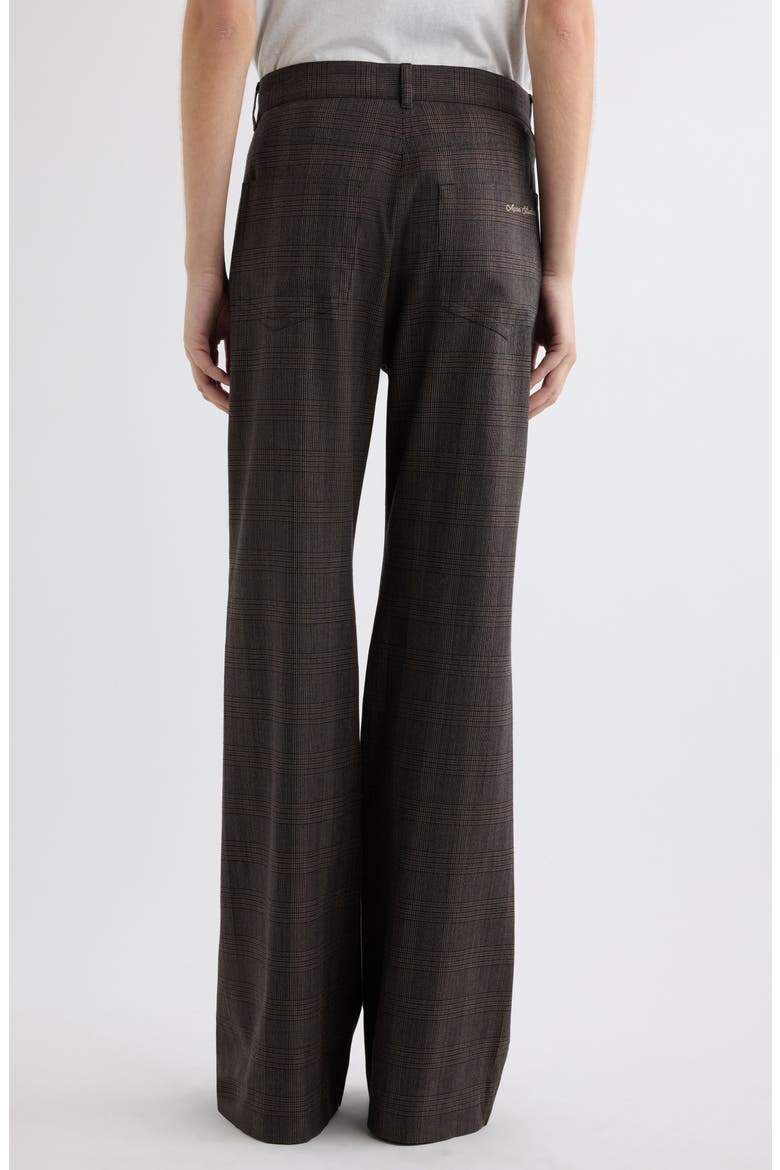 Wide Leg Wool Blend Pants, Alternate, color, BROWN/ BLACK