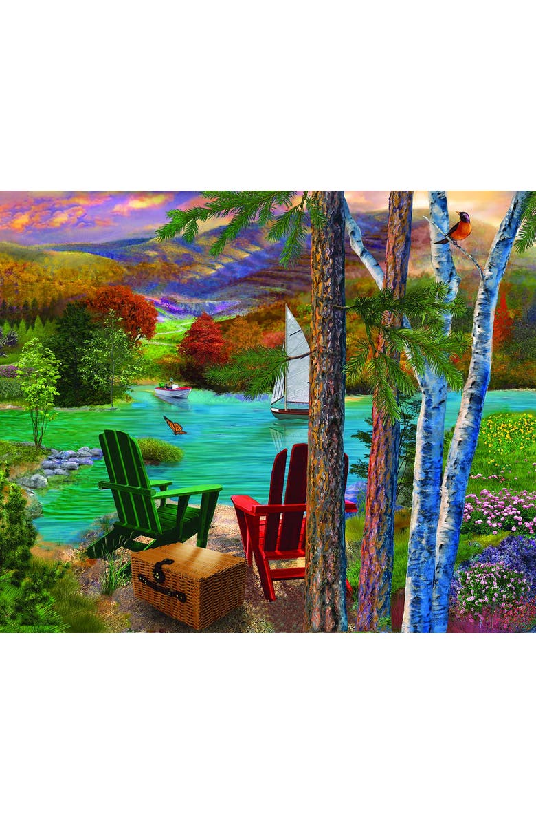 Sunsout Lakeside View 1000 piece Jigsaw Puzzle for Adults, Alternate, color, Multicolor