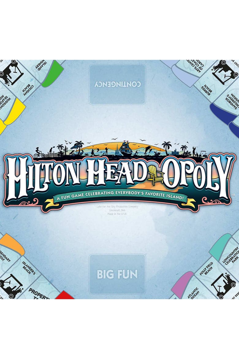 Hilton Head Opoly Vacation Board Game, Alternate, color, Multicolored