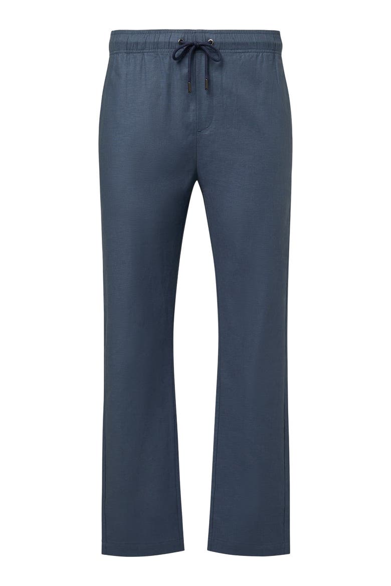 Stretch Linen Pull-on Pant, Alternate, color, VINTAGE INDIGO