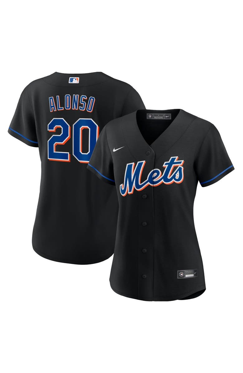 Nike Women's Nike Pete Alonso Black New York Mets 2022 Alternate Replica Player Jersey, Main, color, 