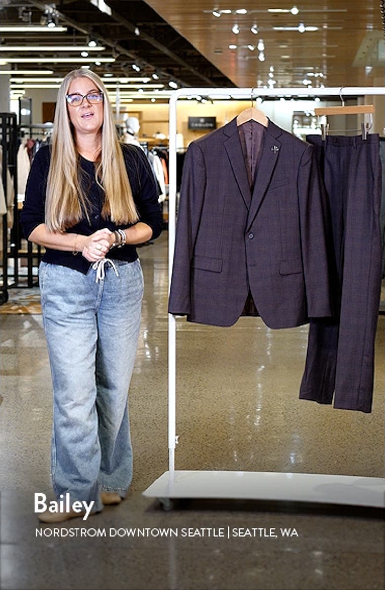 Plaid Wool Blend Suit, sales video thumbnail