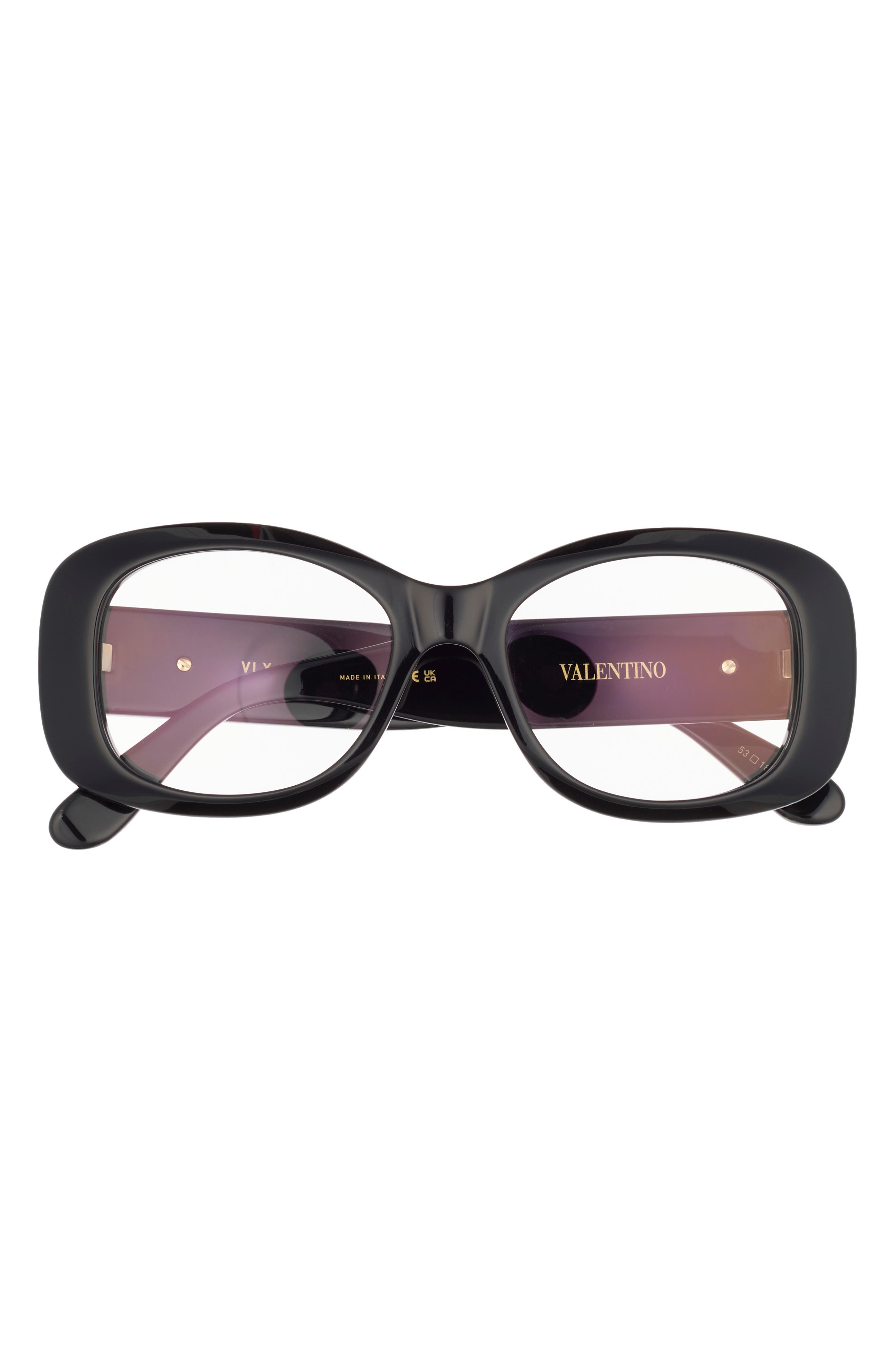 Valentino 46mm Oval Optical Glasses
