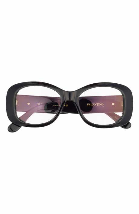 Valentino 46mm Oval Optical Glasses