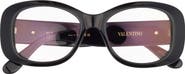 Valentino 46mm Oval Optical Glasses