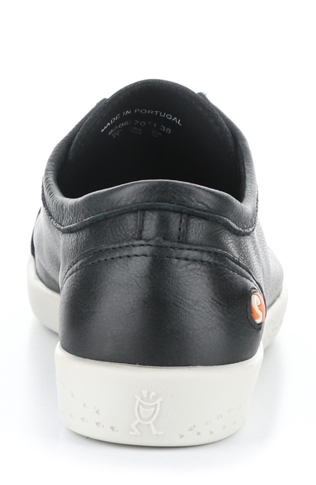 Softinos by Fly London Irit Low Top Sneaker, Alternate, color, Black Smooth Leather