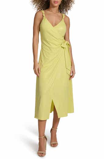 Siena Metallic Knit Wrap Dress