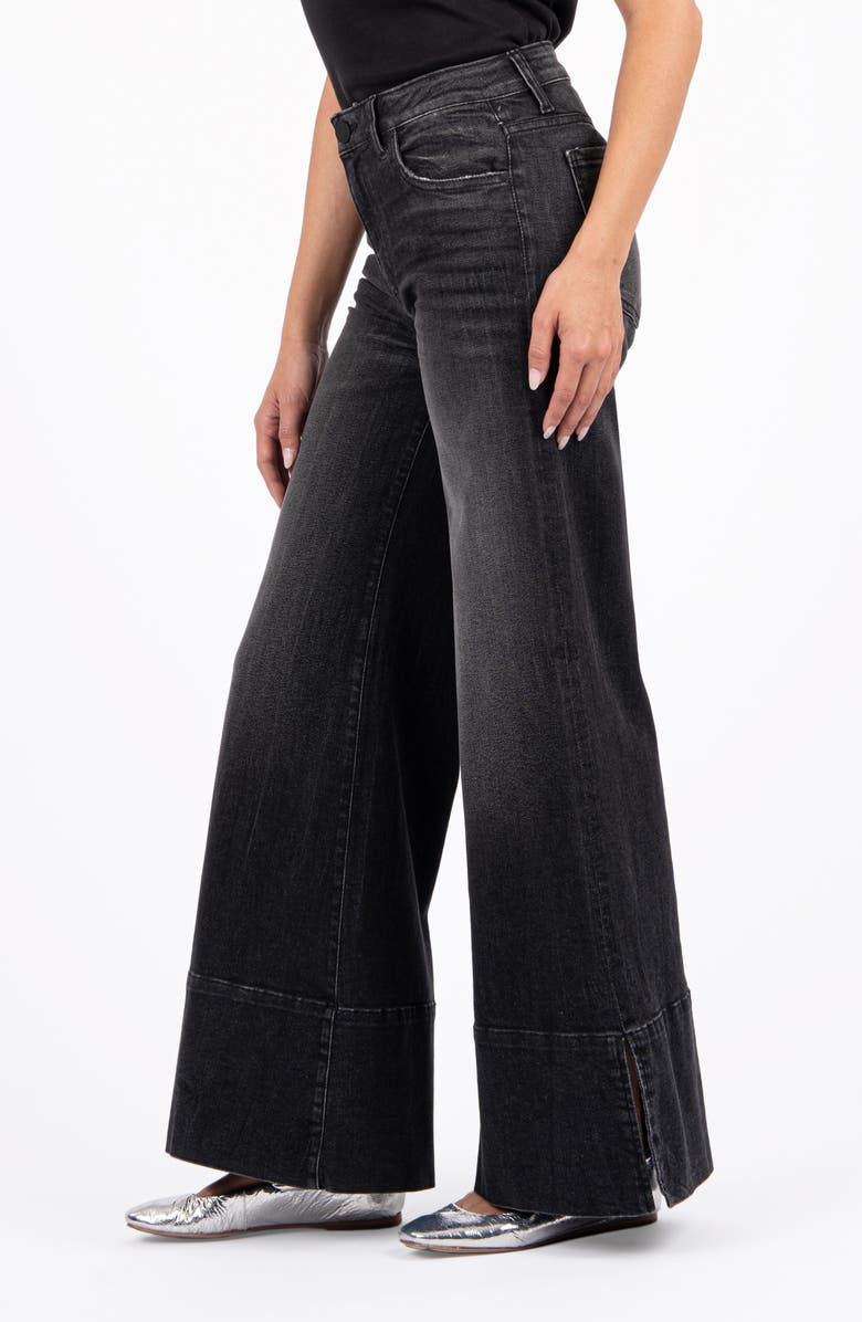 KUT from the Kloth Goldie High Waist Super Flare Jeans, Alternate, color, 