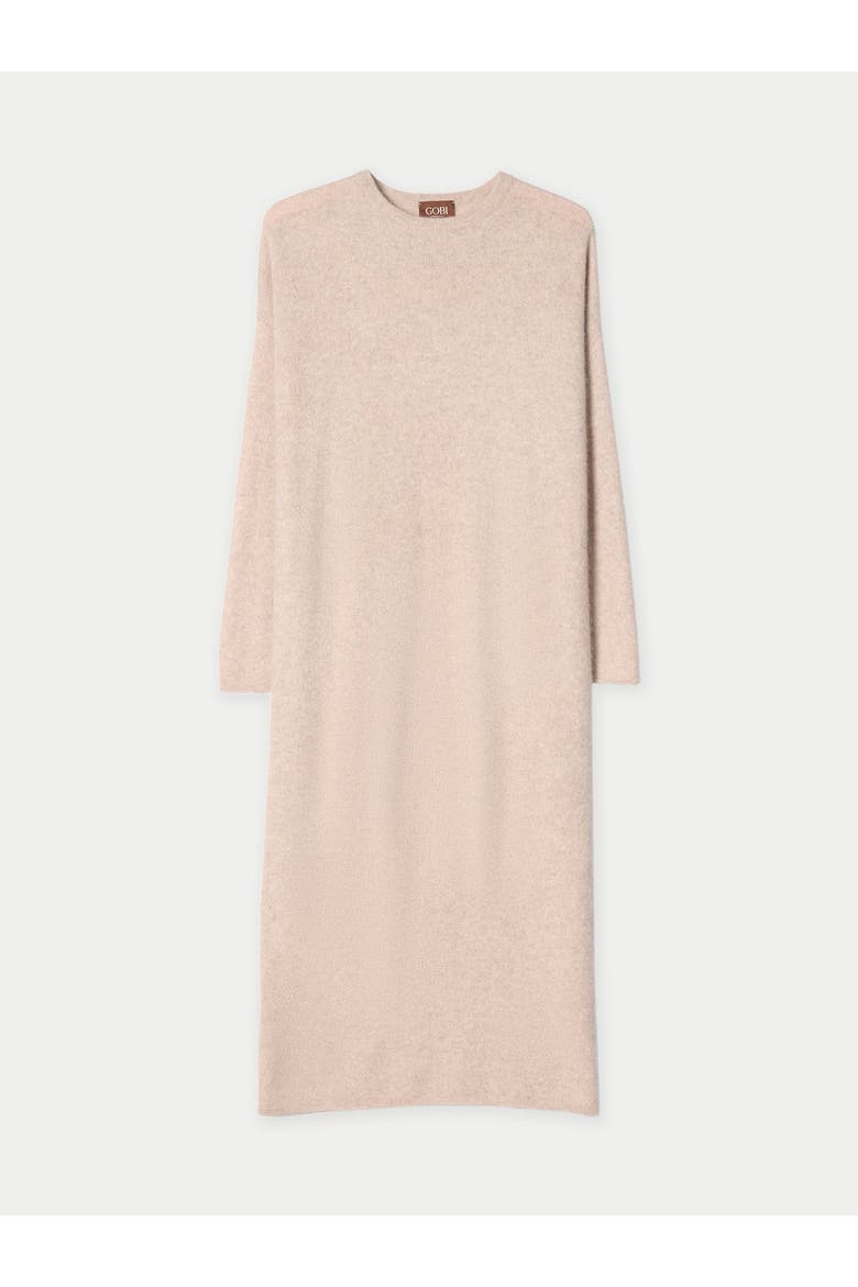 Long Cashmere Sweater Dress, Main, color, warm grey