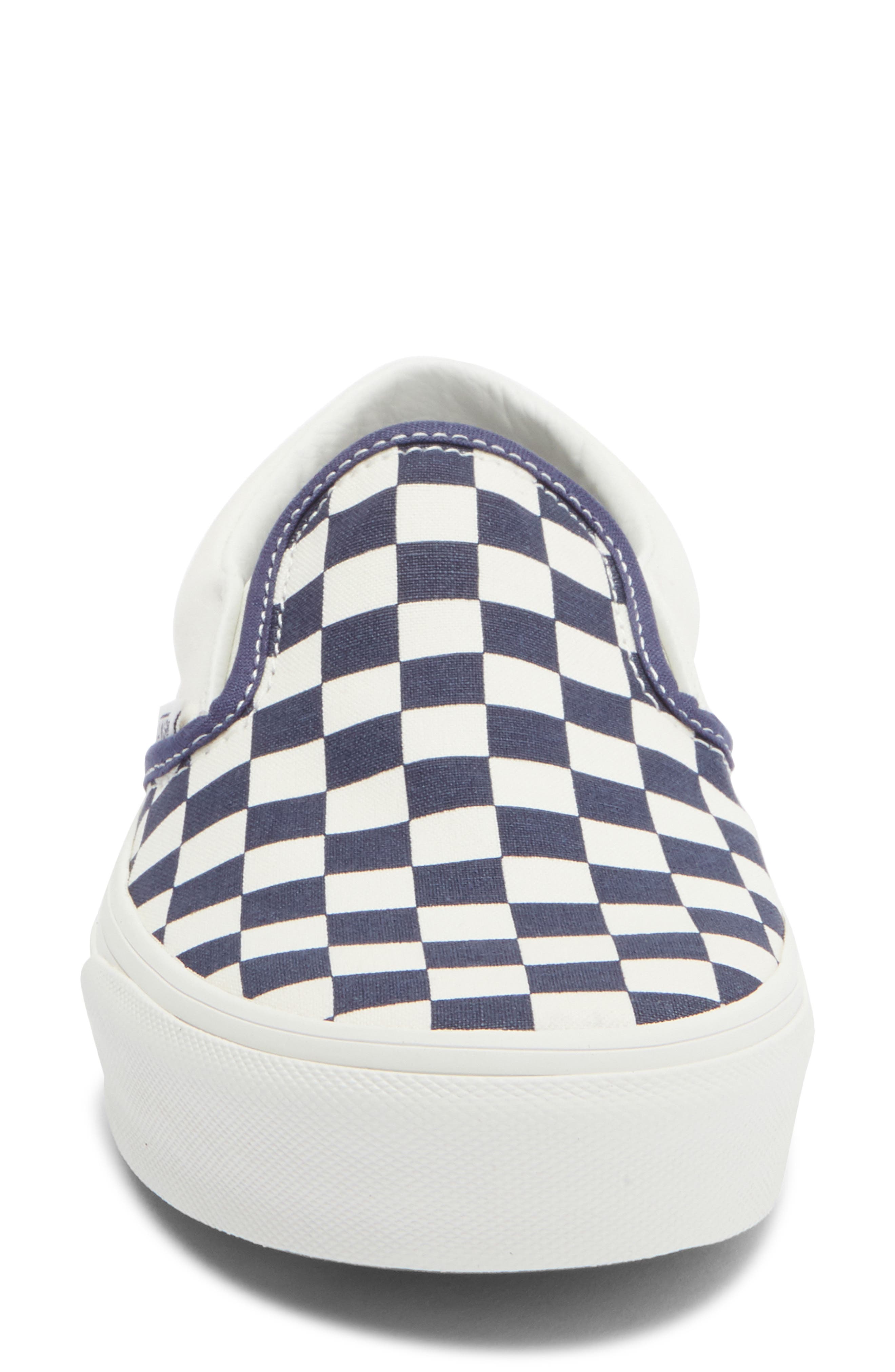 Vans Gender Inclusive Classic Slip-On Sneaker, Alternate, color, Checkerboard Deep Twilight