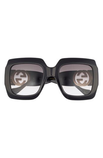 Gucci 54mm Square Sunglasses In Black