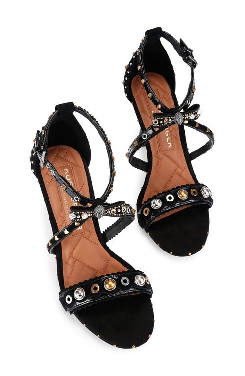 Kurt Geiger London Mini Bow Eyelet Ankle Strap Sandal