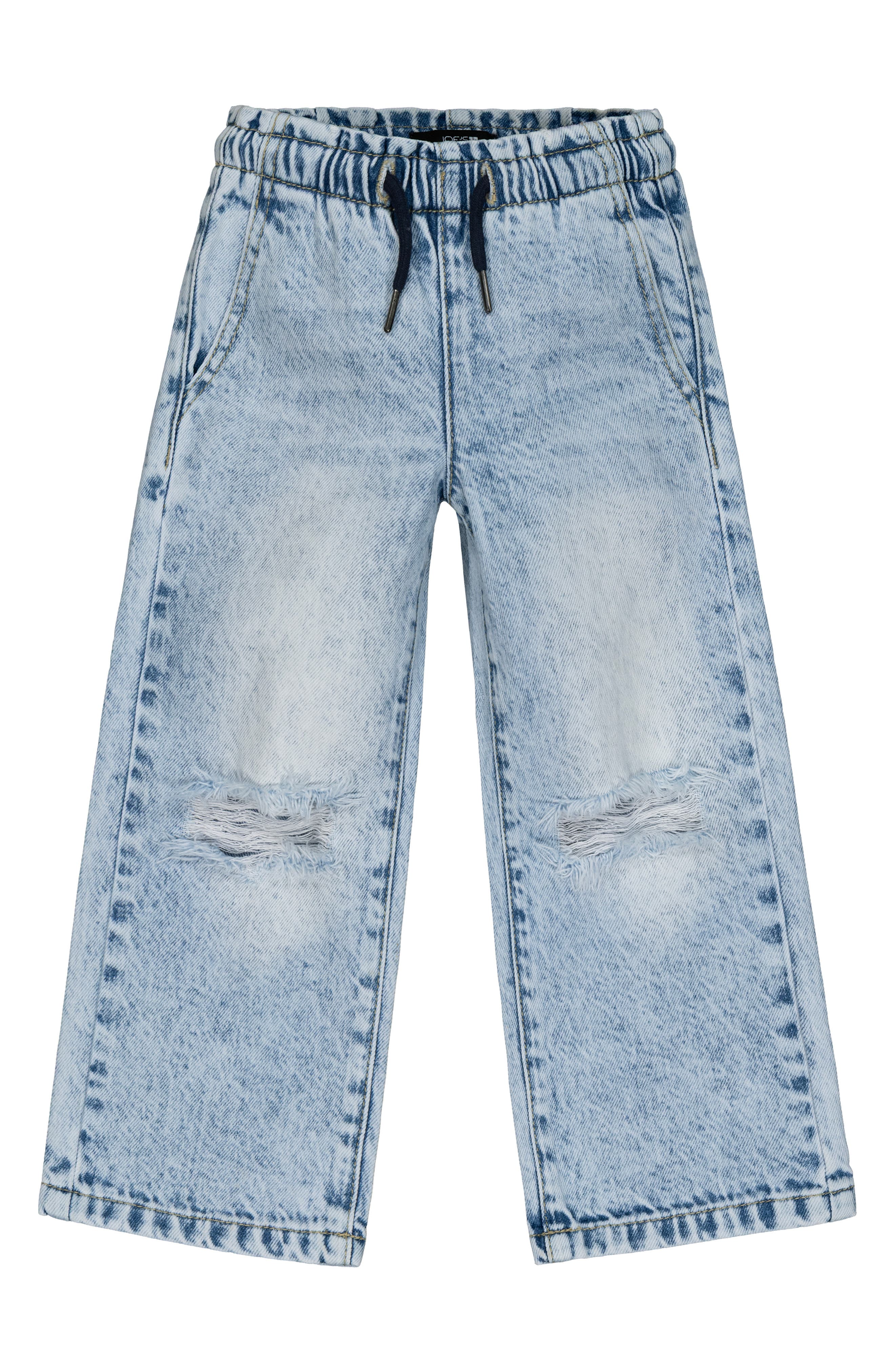 Joe's Kids' Mia Distressed Wide Leg Pull-On Jeans