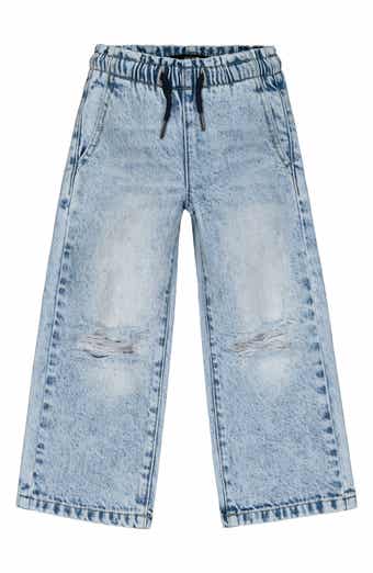 Joe's Kids' Mia Distressed Wide Leg Pull-On Jeans