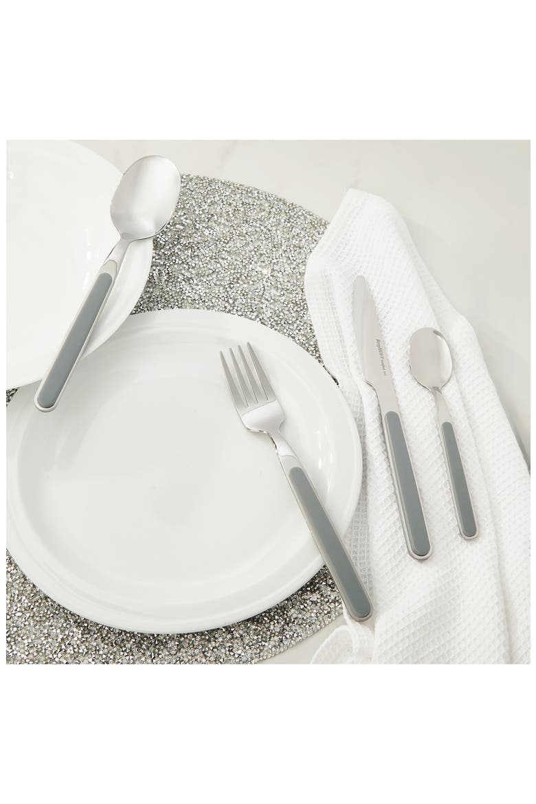 Leo Balance 24-Piece Flatware Set, Alternate, color, MOONMIST