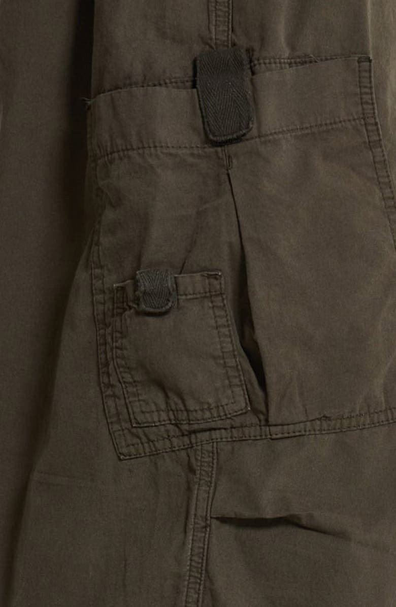 JADED LONDON Cotton Cargo Parachute Pants, Alternate, color, Khaki