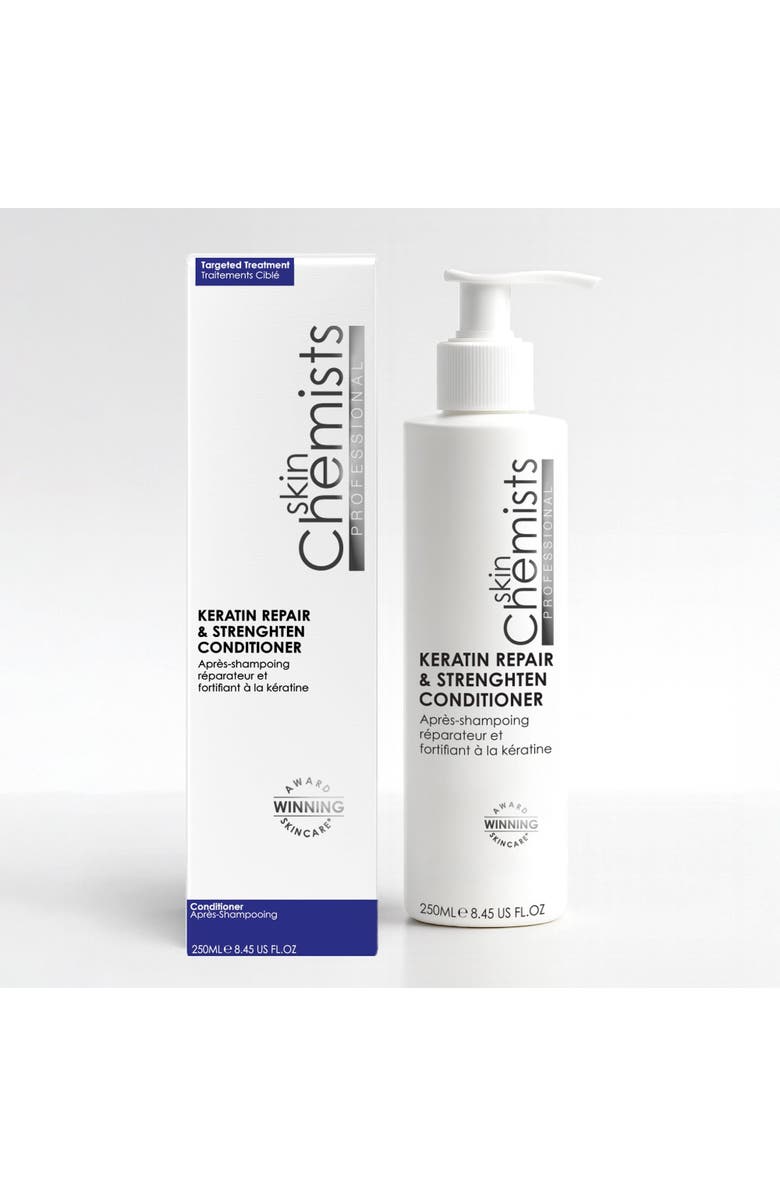 SKINCHEMISTS Keratin Repair & Strengthen Conditioner 250ml 50ml for Anti-Aging, Brightening, Main, color, White
