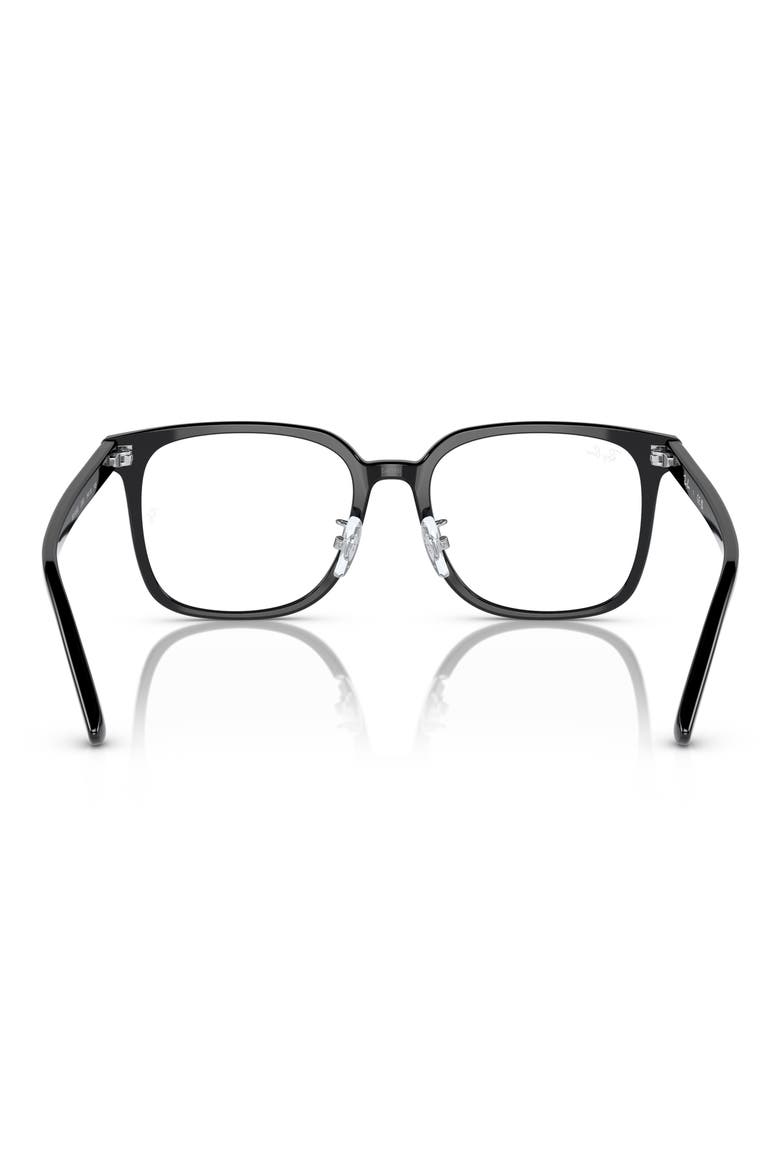 54mm Square Optical Glasses, Alternate, color, BLACK