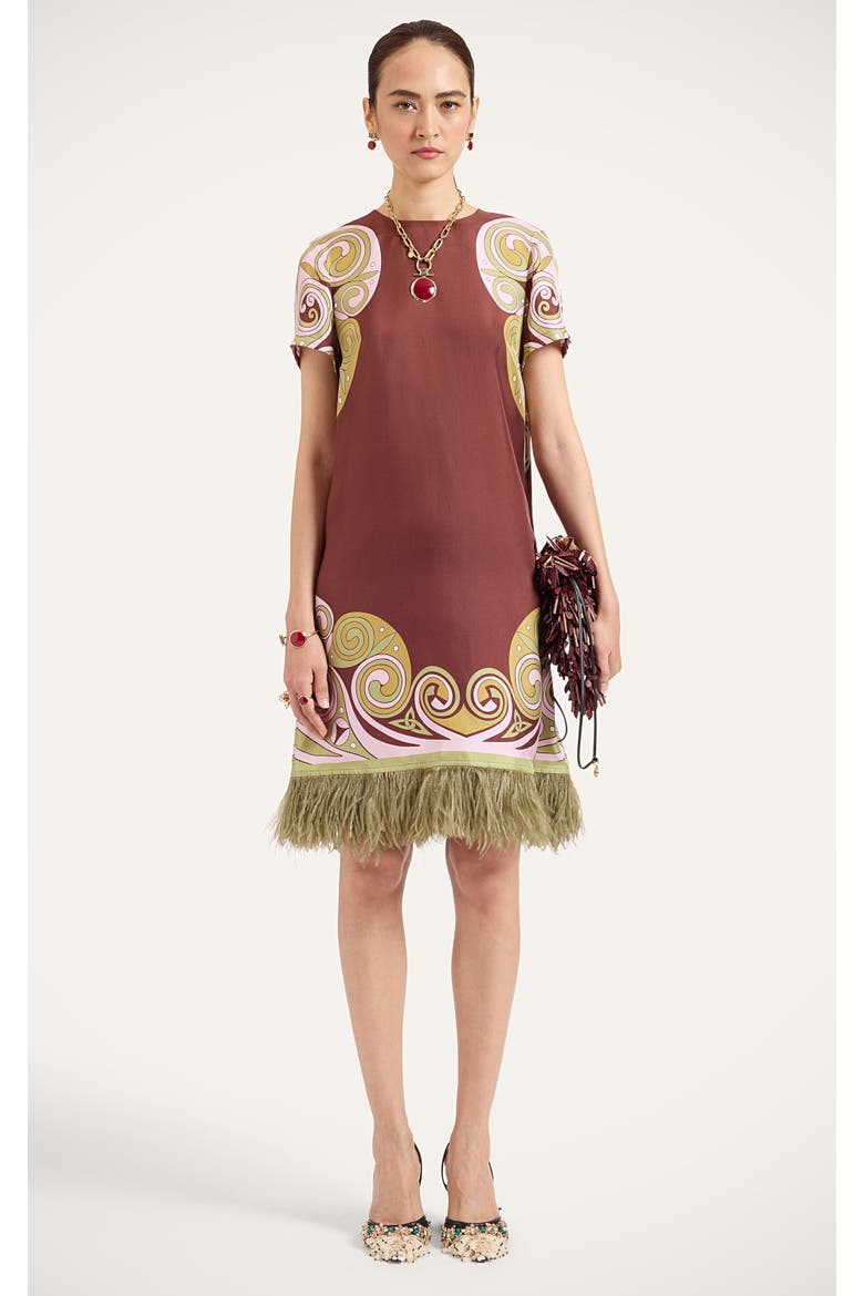 Mini Swing Dress, Main, color, Kells Swirl Placée Burgundy