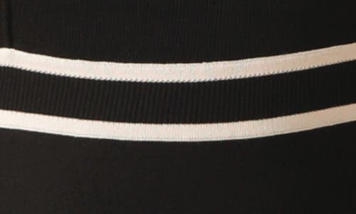 Flying Tomato Contrast Trim Sweater Midi Dress In Multi