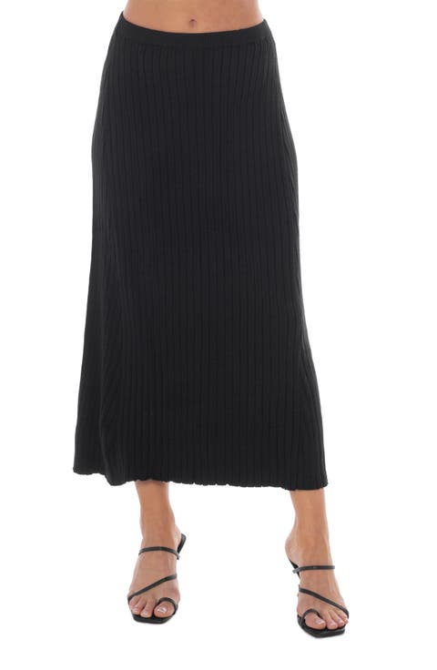Pleated Sweater Skirt