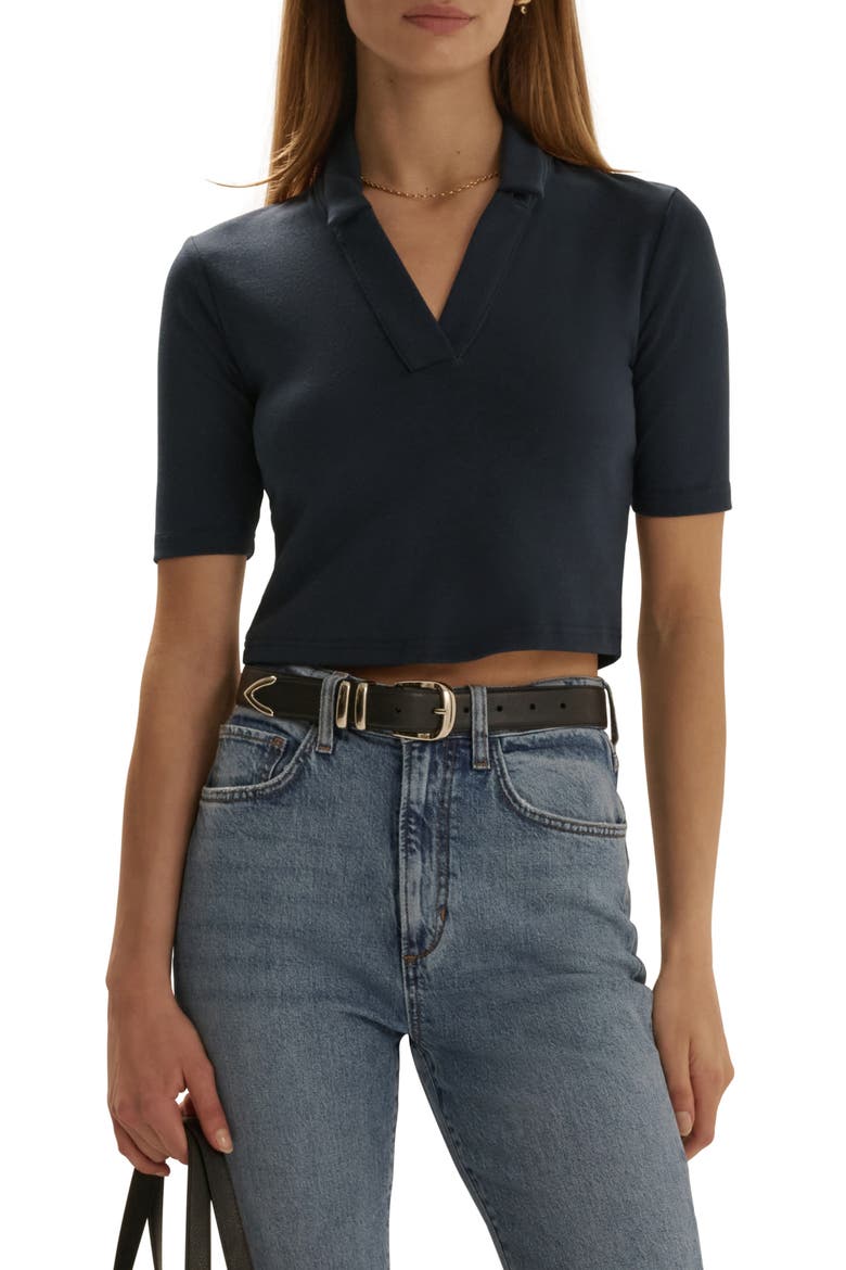 The Reading Johnny Collar Polo, Main, color, NAVY