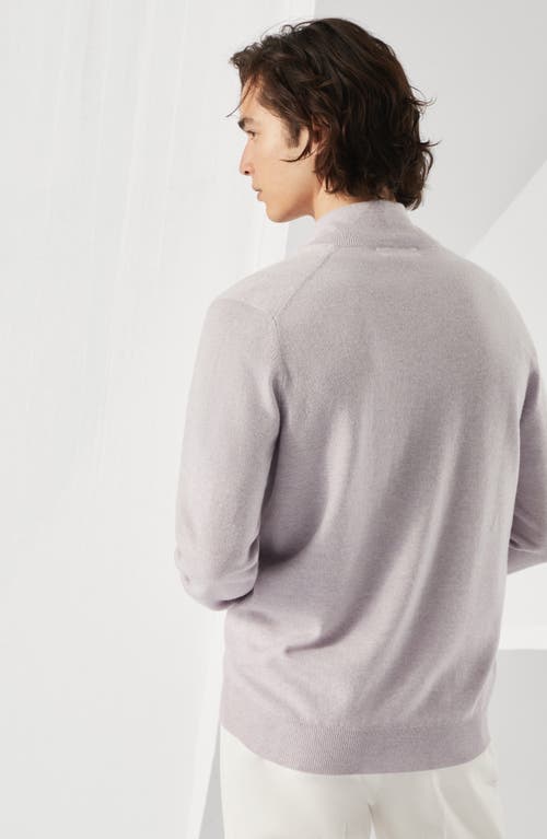 Brunello Cucinelli Zip-front Cardigan In Lavender