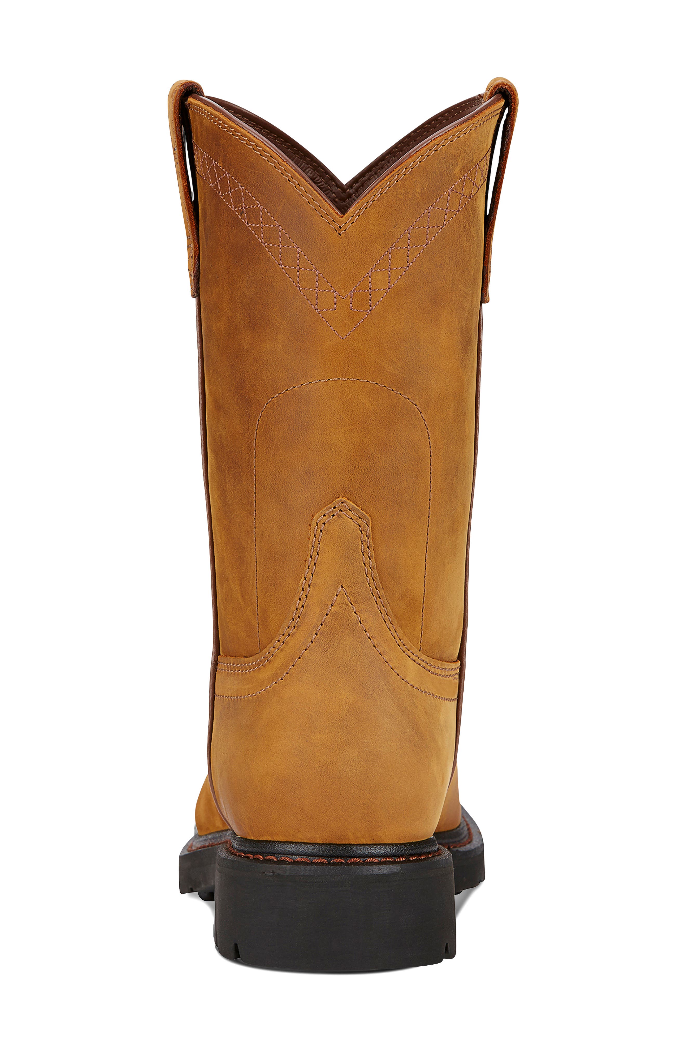 Sierra Work Boot, Alternate, color, BROWN