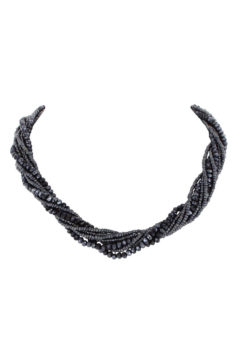 OLIVIA WELLES Shimmer Multi Strand Twist Necklace, Main, color,
