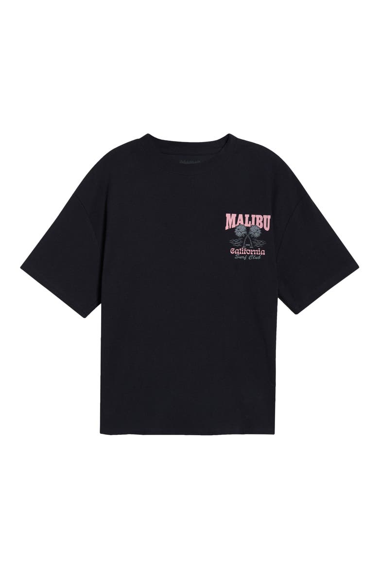 Malibu Graphic Cotton T-Shirt, Alternate, color, BLACK