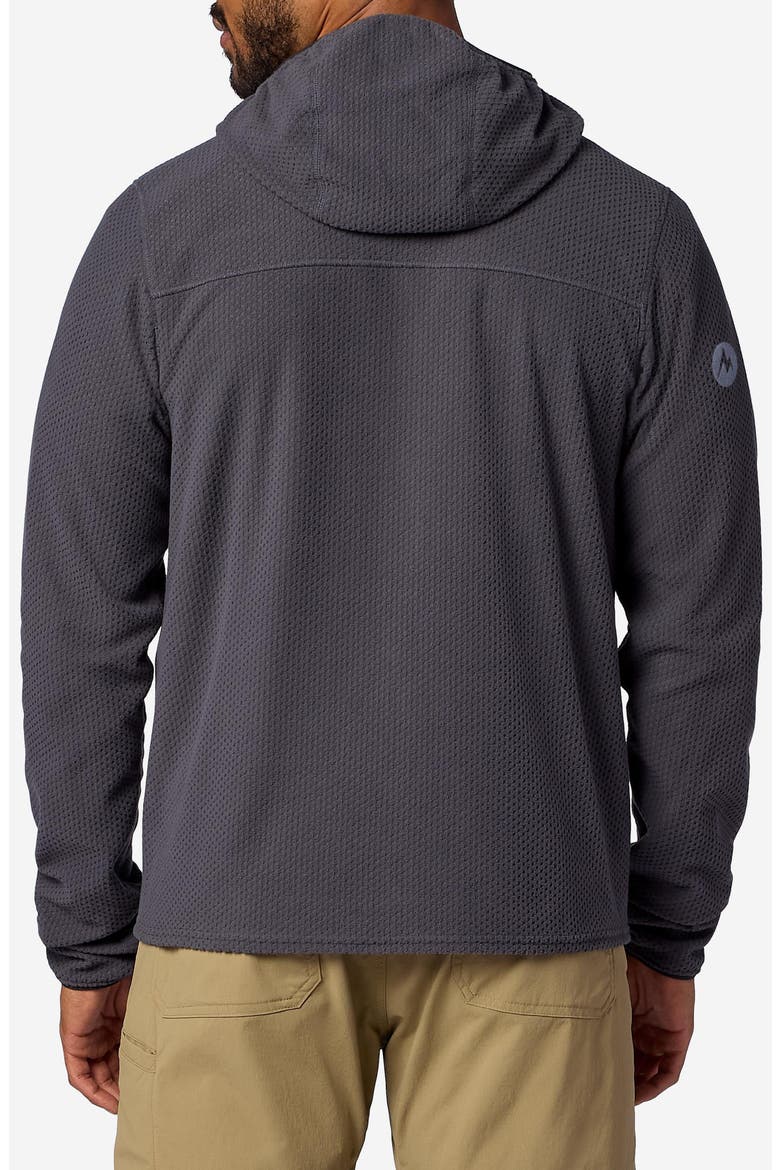 AirFleece Zip Hoodie, Alternate, color, BLACKENED